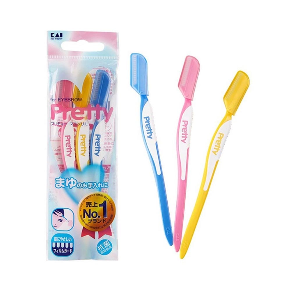 Set 3 dao cạo lông mày Pretty KAI
